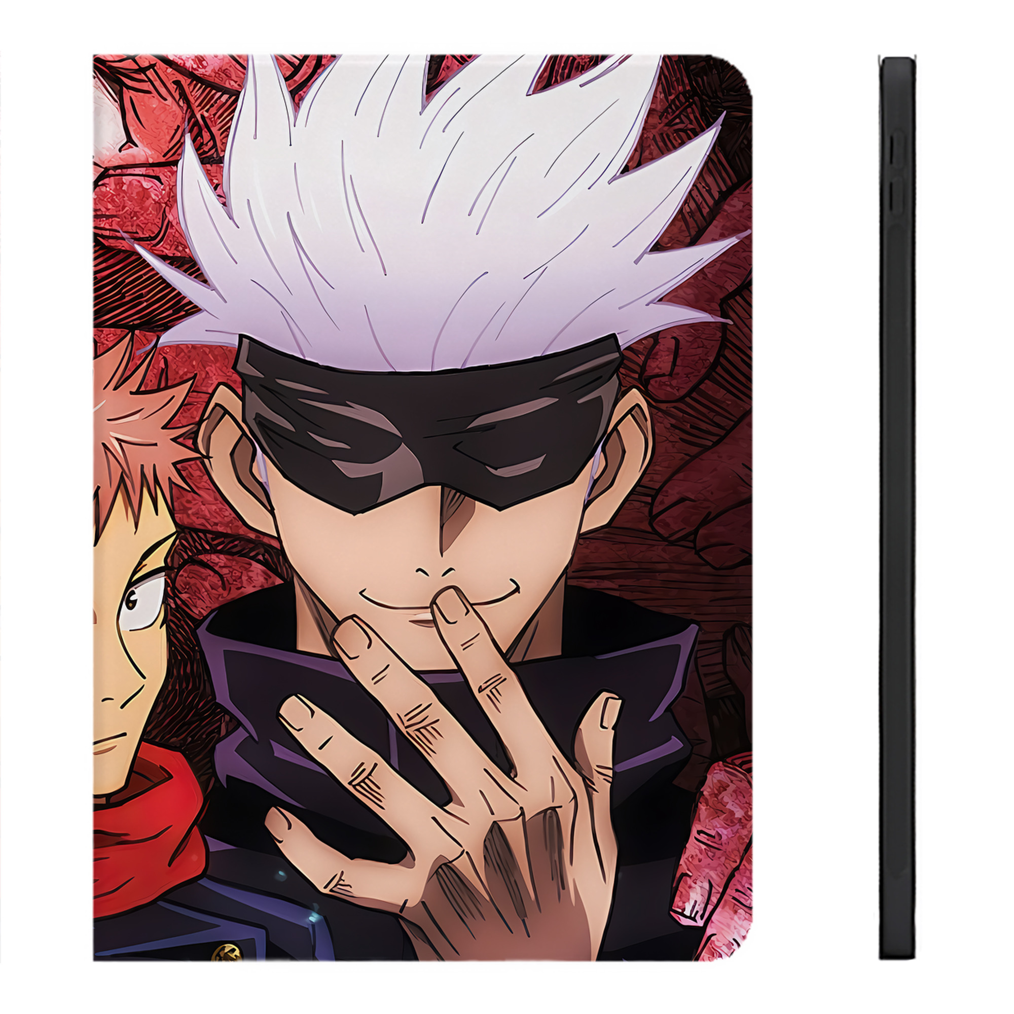 （画像用） 呪術廻戦 Jujutsu Kaisen IPadケース ペンホルダー付き ブックスタイルデザイン